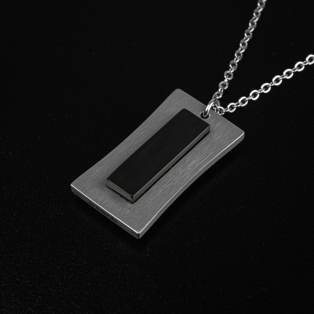 Zawieszka Tytanowa - Klepsydra Czarna