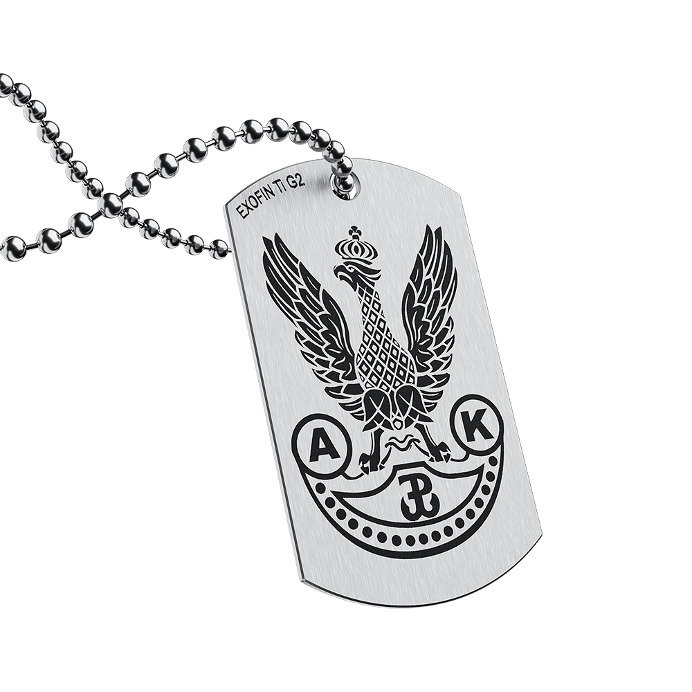 Nieśmiertelnik tytanowy - Armia Krajowa