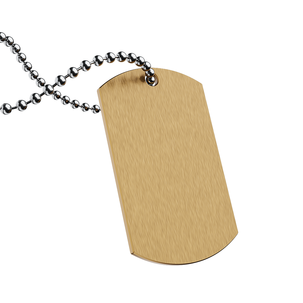 Nieśmiertelnik tytanowy - Gold