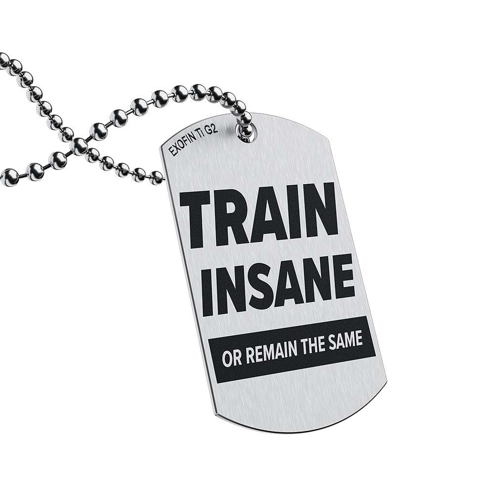 Nieśmiertelnik tytanowy - Train Insane